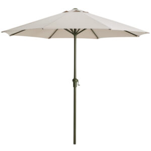 Kave Home Béžovo-zelený slunečník Milna ø 300 cm
