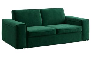 Mesonica Zelená sametová rozkládací pohovka Munro 205 cm