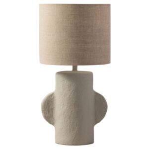 Micadoni Béžová stolní lampa Calantha 43 cm