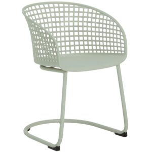 Kave Home Zelená plastová zahradní židle Tenaro