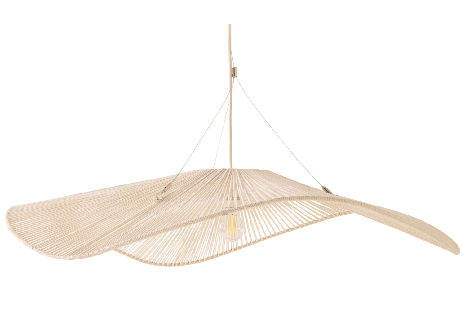 Micadoni Bílé závěsné světlo Palmier 100 cm