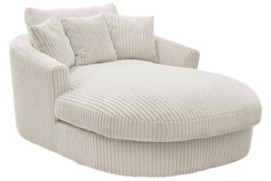 Bobochic Paris Světle béžová manšestrová lenoška Belem 198 cm