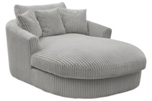 Bobochic Paris Světle šedá manšestrová lenoška Belem 198 cm