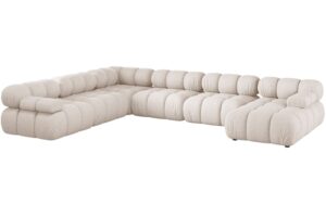 Micadoni Béžová rohová pohovka Bellis II. 376 cm