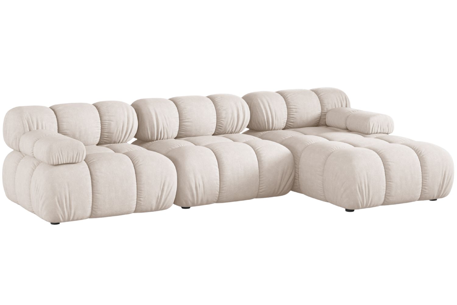 Micadoni Béžová rohová pohovka Bellis II. 282 cm