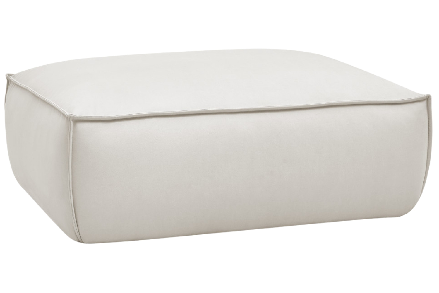 Bobochic Paris Béžová koženková podnožka Boheme 128 x 93 cm