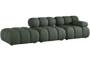 Micadoni Tmavě zelená čtyřmístná pohovka Bellis II. 282 cm