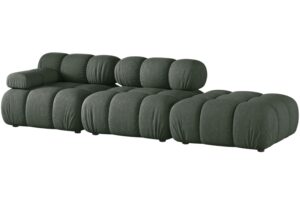 Micadoni Tmavě zelená čtyřmístná pohovka Bellis II. 282 cm