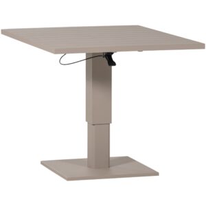 WOOOD Béžový kovový zahradní výškově nastavitelný bistro stolek Tesso 100 x 80 cm