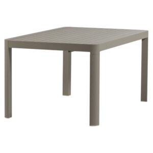 WOOOD Béžový kovový rozkládací zahradní stůl Ovara 150 x 150 cm