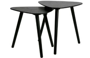 WOOOD Set černých odkládacích stolků Nila 40 x 40/45 x 45 cm