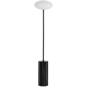 Kave Home Černá mramorová stojací lampa Idela