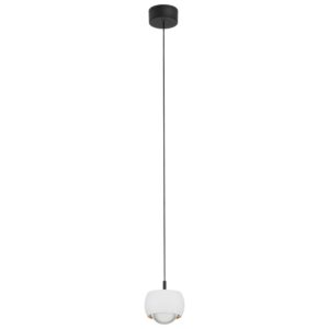 Nova Luce Bílé závěsné LED světlo Conga 10 cm