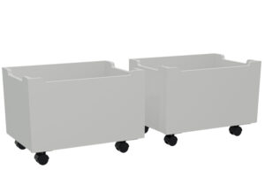 Vipack Set dvou bílých dřevěných boxů Forrest 40 x 57 cm