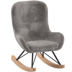 Vipack Šedé dětské houpací křeslo Rocky