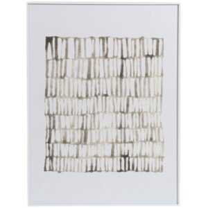 Somcasa Hnědo-bílý abstraktní obraz Sticks 80 x 60 cm