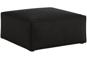 Cosmopolitan Design Černá podnožka Aveiro 75 x 75 cm