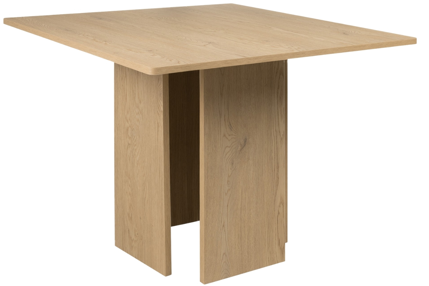Nova Nook Jídelní stůl Asper 100 x 100 cm s dubovým dekorem