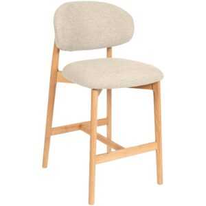 Somcasa Béžová čalouněná barová židle Renzo 66 cm